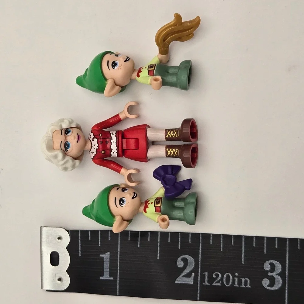 LEGO Mrs. Claus & 2 Elves Minifigures Friends Christmas Holiday